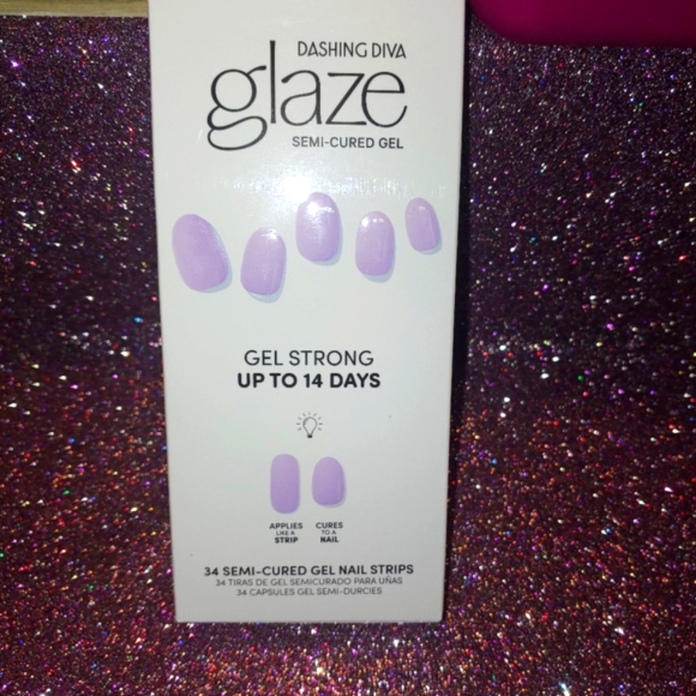 Creamy Lilac GLAZE Semi-Cured Gel Color Dashing Diva Nails